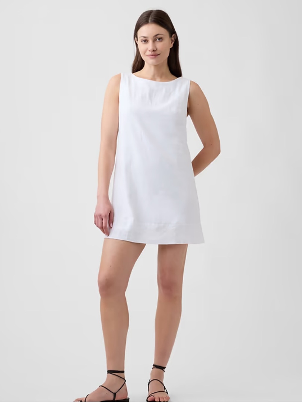 GAP Linen-blend Apron Mini Dress